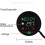 5in1 Motorcycle Water Temperature Gauge USB Rechargeable Time Voltmeter LED Display Meter with Temperature Sensor Ref: 7641 5