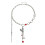 Verklaring ketting met abstracte liefdesvorm Gemengde 1