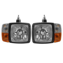 Tractor Trailer Headlights 24V Turn Signal Indicator Lamp Worklight for Excavator JCB Telehandler Loader Forklift