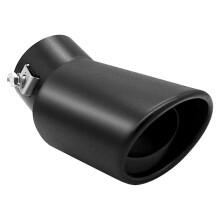 Auto Trim Uitlaatpijp 63Mm Rvs Bocht Uitlaat Tip Staart Keel Zwart