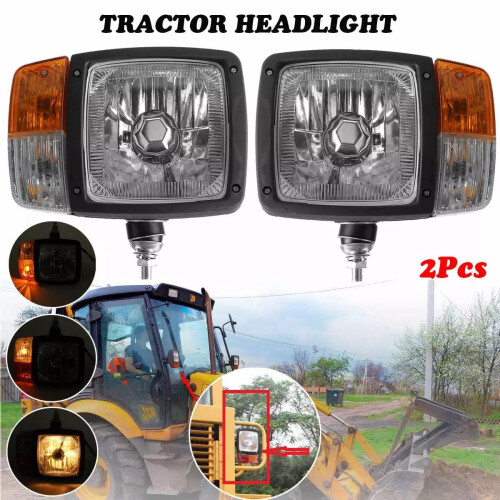 Tractor Trailer Headlights 24V Turn Signal Indicator Lamp Worklight for Excavator JCB Telehandler Loader Forklift 2
