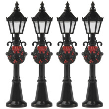 Christmas Street Light Models Miniature Street Lights Decorative Dollhouse Streetlight Christmas Small Street Lamps