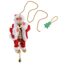 Feliz Navidad Nuevas Decoraciones de Papá Noel Escalada AutomáTica en Cuerda para el Hogar Tienda Interior Regalo de Navidad Ventana de Pared