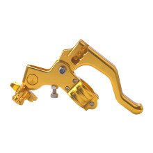 Short Stunt Clutch Lever 22mm 7/8' Handlebar Universal Stunt Clutch Lever for Motorcycles Dirtbike Gold