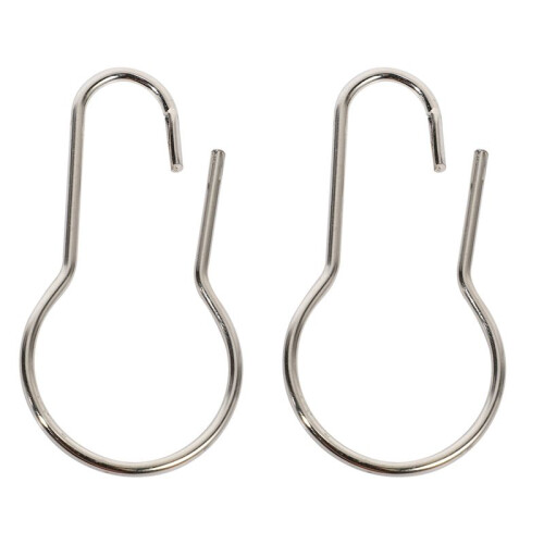 Lot Von 200 Eisen Duschvorhang Haken Ringe Birne Clips 1