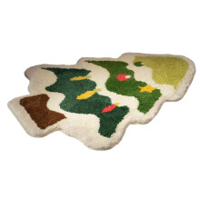 Julgransimitation Cashmere Golvmatta Badrum Absorberande Fotmatta Hotelldekoration Sängfilt A