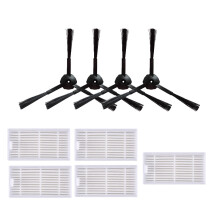 Svamp Hepa Filter Sidoborste Robotdammsugare Delar för V55 V50 V5 V5S V3 V3S V50 Pro X5 TillbehöR