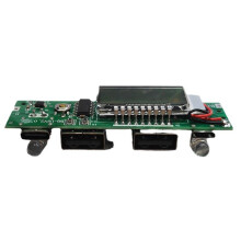 Placa de Cargador de BateríA de Litio LED Dual USB 5V 2.4A Placa de Circuito Micro/Type-C USB Power Bank 18650 MóDulo de Carga