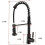 Kitchen Taps Solid Brass Swivel Spout Ancient European Style Pull Type Mixer Tap 2