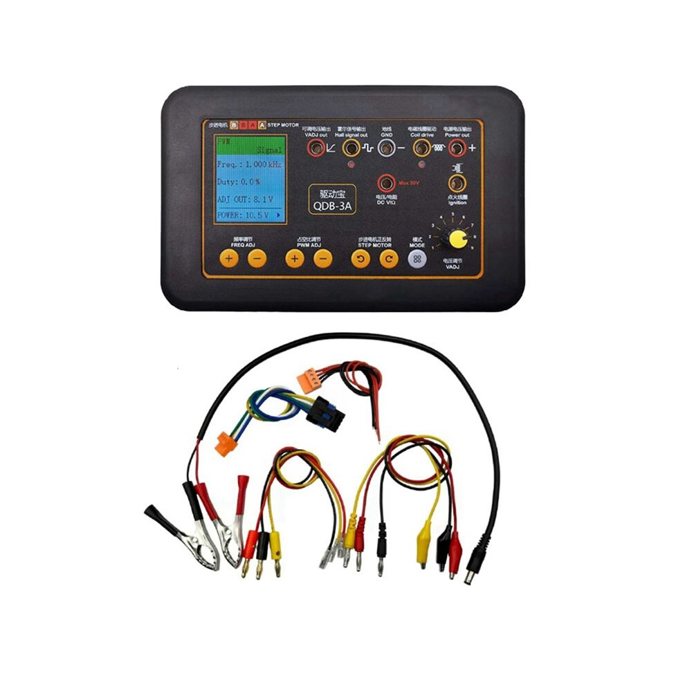 Qdb 3A 12-24V Ignition Coil Test Injector Tester Automobile Actuator Fault Detector Stepper Motor Diagnostic Tools 6034220251816