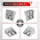 4st Magnesium Pennvässare Survival Multi-Function Magnesium Legering Survival Pennvässare 6
