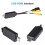 For Android System USB Interface to RCA Video Out Adapter Car Radio Multimedia Player Video AV Output Connect 3