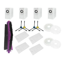 Para Midea V12 Pieza de Repuesto Accesorios Consumibles Cepillo Lateral Principal Filtro Hepa Paño de Fregona Bolsa para el Polvo