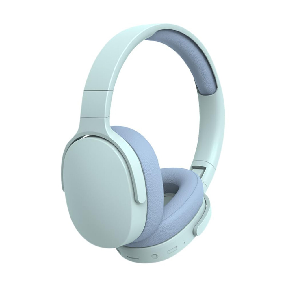 Toothcompatible Wireless Overear Headphones With Mic, 22Hr Battery, Noise Canceling, Foldable Sports Headset Blue 9382693862945