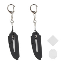 Mini opvouwbare nagelknipper met sleutelhanger, valbestendig, antistatisch ontwerp, roestvrijstalen reistrimmer, compact verzorgingsaccessoire met
