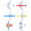 Flugzeugset für Kinder, Mini-Kinderflugzeugmodell, 3