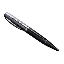 Penna MP3-Spelare USB Bärbar Musikspelare Multifunktionell Student Skrivbar Pen Player Svart