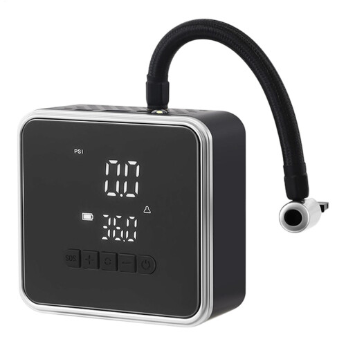 Cordless Air Pump, Automatic, Portable, with Digital Display, Cordless Fast Inflation.