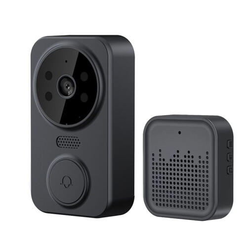 Tuya  Home Sonnette Caméra WIFI Sans Fil Sonnette  AC Batterie Alimenté Caméra Bell  Life Sonnette Caméra, B
