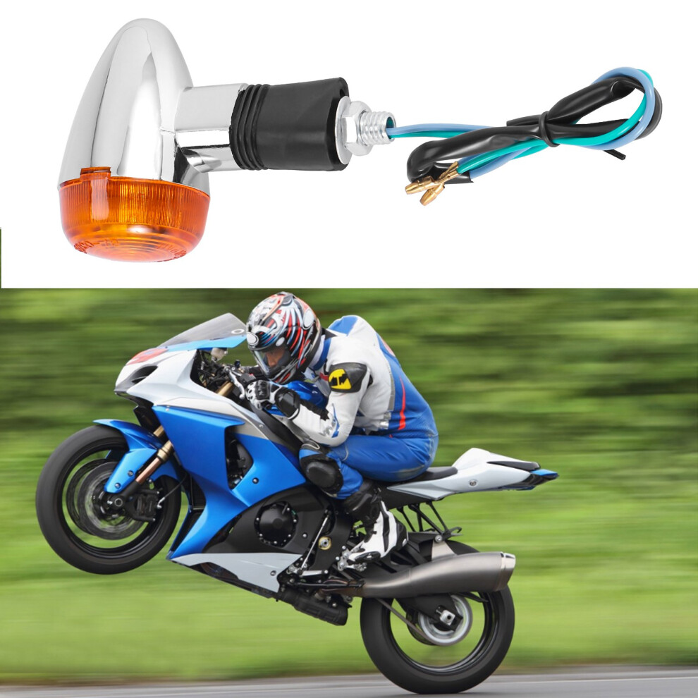 4Pcs Motorcycle Turn Signals Lights Led Indicator For Amber 6031804357612