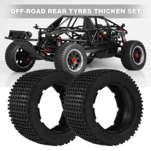 Off-Road Rear Tyres Thicken Skin Set for 1/5 HPI ROFUN BAHA ROVAN  Baja 5B Truck Spare Toys Parts