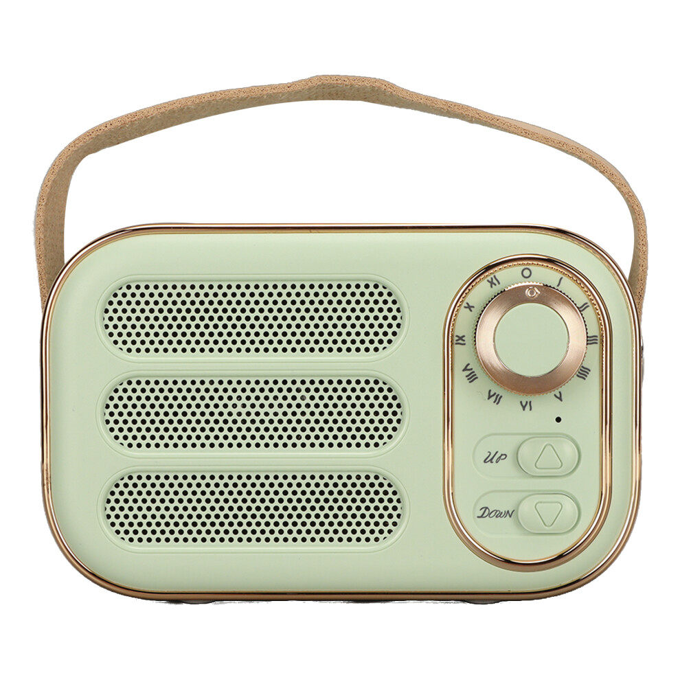 Portable Bluetooth Stereo Speaker 45Mm 3W Usb Charging Green 4931373420194