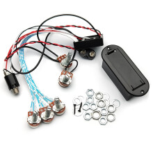 3 Band EQ Voorversterker Circuit Gitaar Dubbele Potentiometer voor Actieve Basgitaar Pickup 5 Bedieningsknoppen Gitaar Pickup Controle