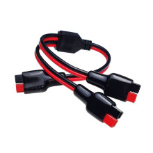 Câble D'Extension de Charge de Panneau Solaire 1 à 2, Connecteur de Port 14 AWG pour Centrale Électrique Solaire Portable pour Camping-Car.