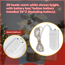 1/12 Casa de Boneca Luzes de Corda LED em Miniatura Casa de Boneca DecoraçãO de áRvore de Natal para DecoraçãO de AcessóRios de Natal