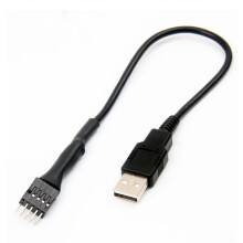 9-Stift Hane Till Extern USB a Han PC Moderkort Intern DataföRläNgningskabel 20 Cm