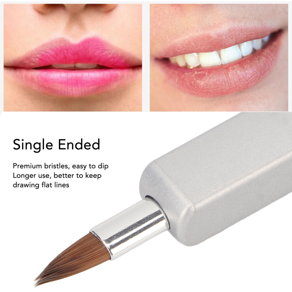 5-teiliger Lippenpinsel, einziehbar, tragbar,
