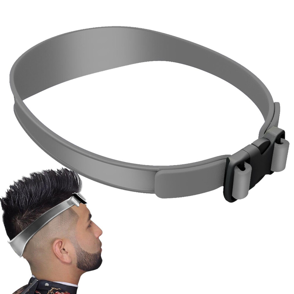 Neckline Shaving Template with Flexible Silicone Fit, Hands Beard and Hair Cutting Guide