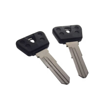 Replacement 2 x Blank Key for Motorcycle DT80 DT100 DT125 DT175 DT250 FJ600 FJ1100 FJ1200 FZR750 Jog XV250 XT225 Black Small, black
