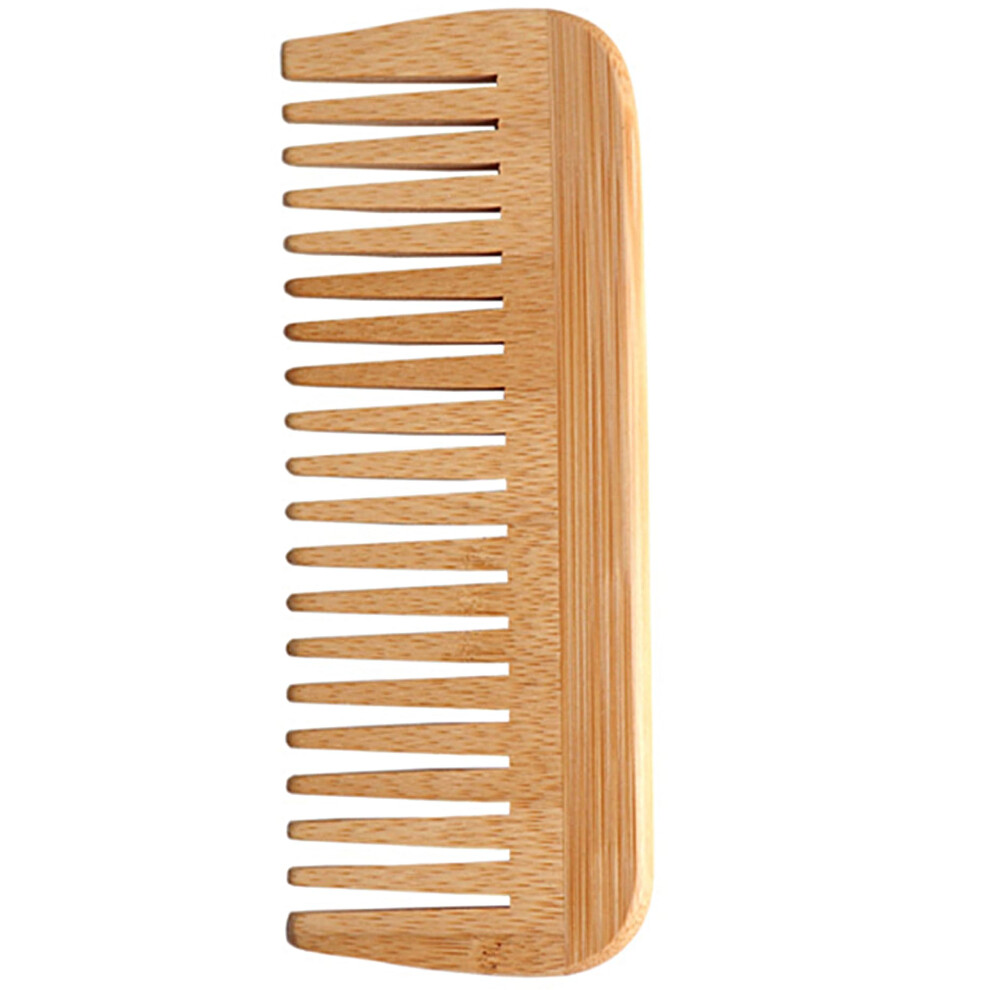 Unisex Hair Comb Wooden Widetooth Bamboo Comb For Wavy Or Curly Hair Antistatic Beard And Hair Care For Women And Men