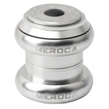 34mm Threadless Bicycle Headset with Stainless Steel Bearings, Smooth Rotation CNC Alloy for Mountain and Road Bikes Silver