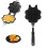 Doppelseitige Waffelpfanne, Blume, Herzform, 5