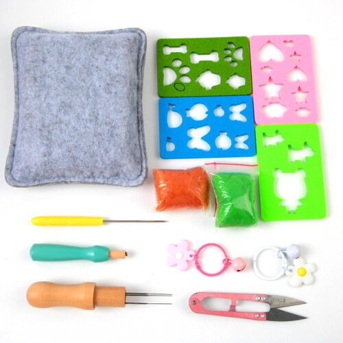 36/48 Color Needle Felting Starter Kits for Handmade Craft Tools 2