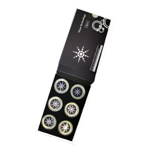EMF Protection Stickers for Phones & Computers, 6pcs Silver 2