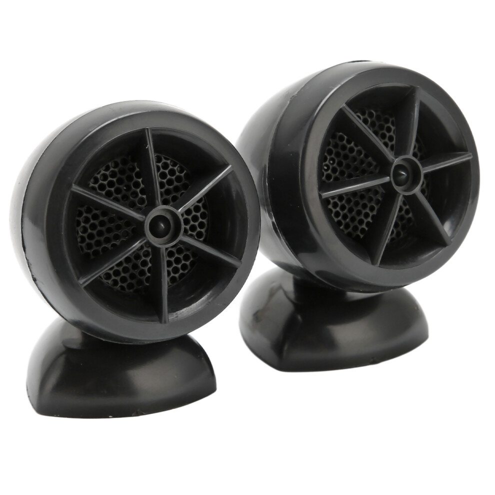 2Pcs 1200W Dome Tweeter Car Speakers - High Sensitivity Universal Fit Black 3091374270653