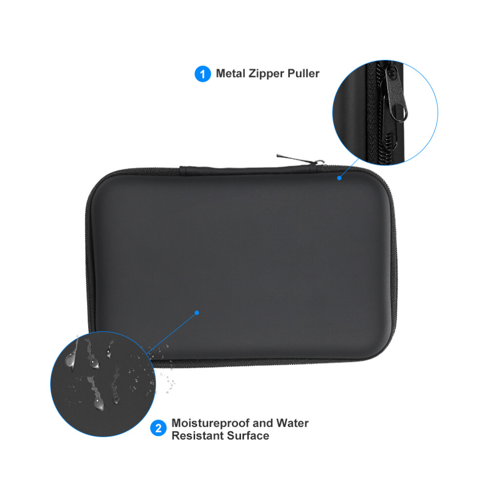 Eva Shockproof 2.5 Inch Hard Drive Case Waterproof, Drop Resistant Black 9311382781823