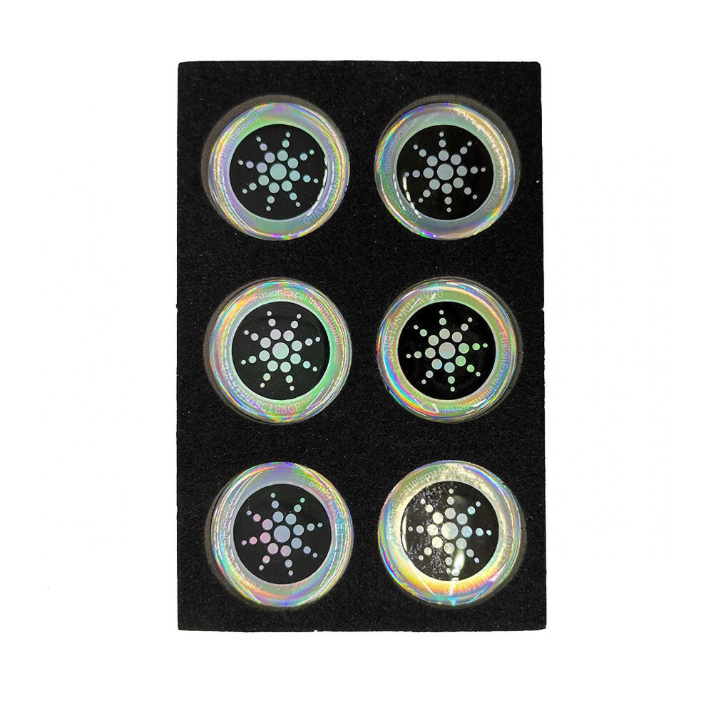 Emf Protection Cell Phone Stickers 6Pcs Anti-Radiation For Mobile & Computers Silver 3021382255038