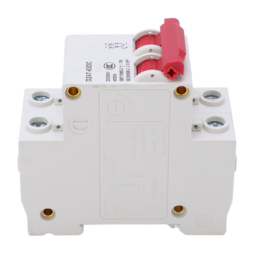 Dc 500V 2P Photovoltaic Circuit Breaker 50A Overload Short Circuit Protection 8061373425847