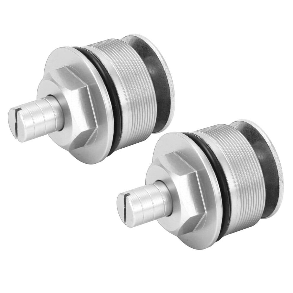 2 Pcs Metal Front Shock Absorber Preload Fork Cap For Cb400 Silver 7901373427186
