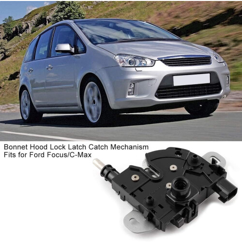 Bonnet Lock Black Bonnet Locking Mechanism for Focus/CMax (OE: 3M5116700BC) 1