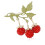 Delicate Blackberries Shaped Enamel Pin Trendy Alloy-Red 1