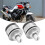 2 Pcs Metal Front Shock Absorber Preload Fork Cap for CB400 Silver 6