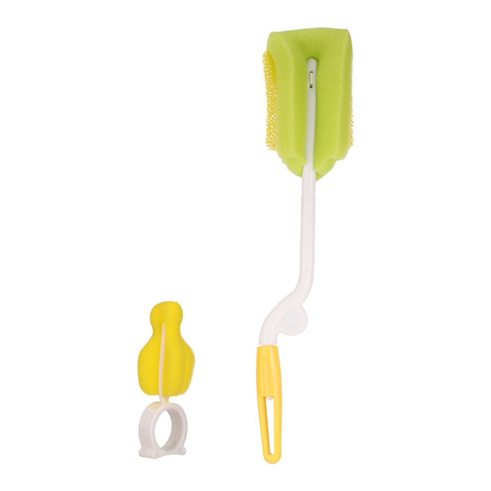 Bottle Nipple Sponge Brush, Portable Cleaning Brush with Lightweight and Portable Design for Gentle and Efficient Cup Cleaning, 360 Degree Rotating