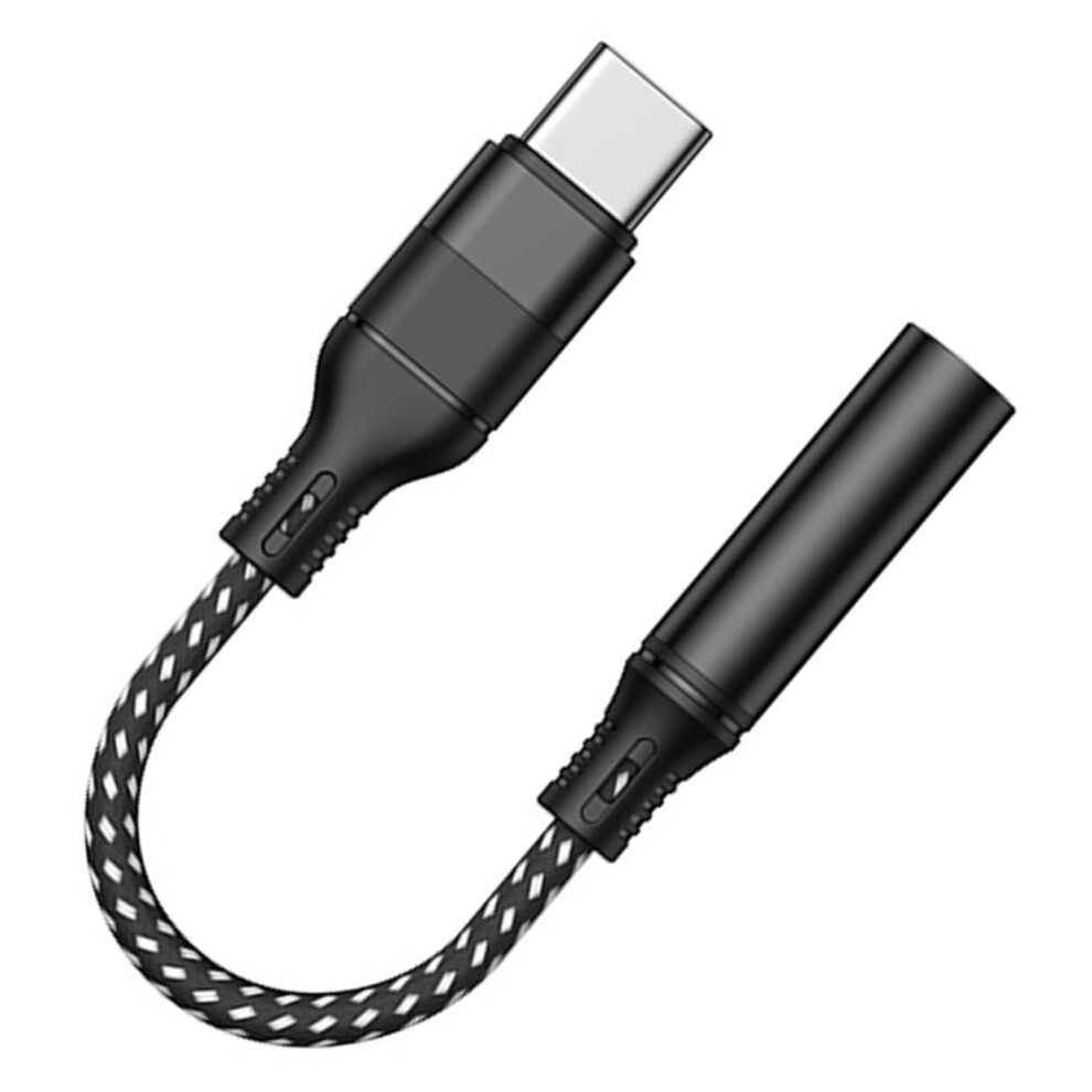 Typec Headphone Adapter Cable Usbc To 3.5Mm Jack Fidelity Sound Black 9347817184914