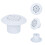 ABS Plastic Wear-Resistant 2.5 Inch Inner Insert Pool Water Inlet/Outlet 8