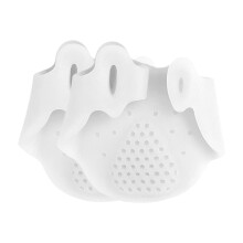 2 Pieces Toe Support Pads Toes Correctors Adjustable Soft Body Feet Aligners Toe Separators for Boys, White